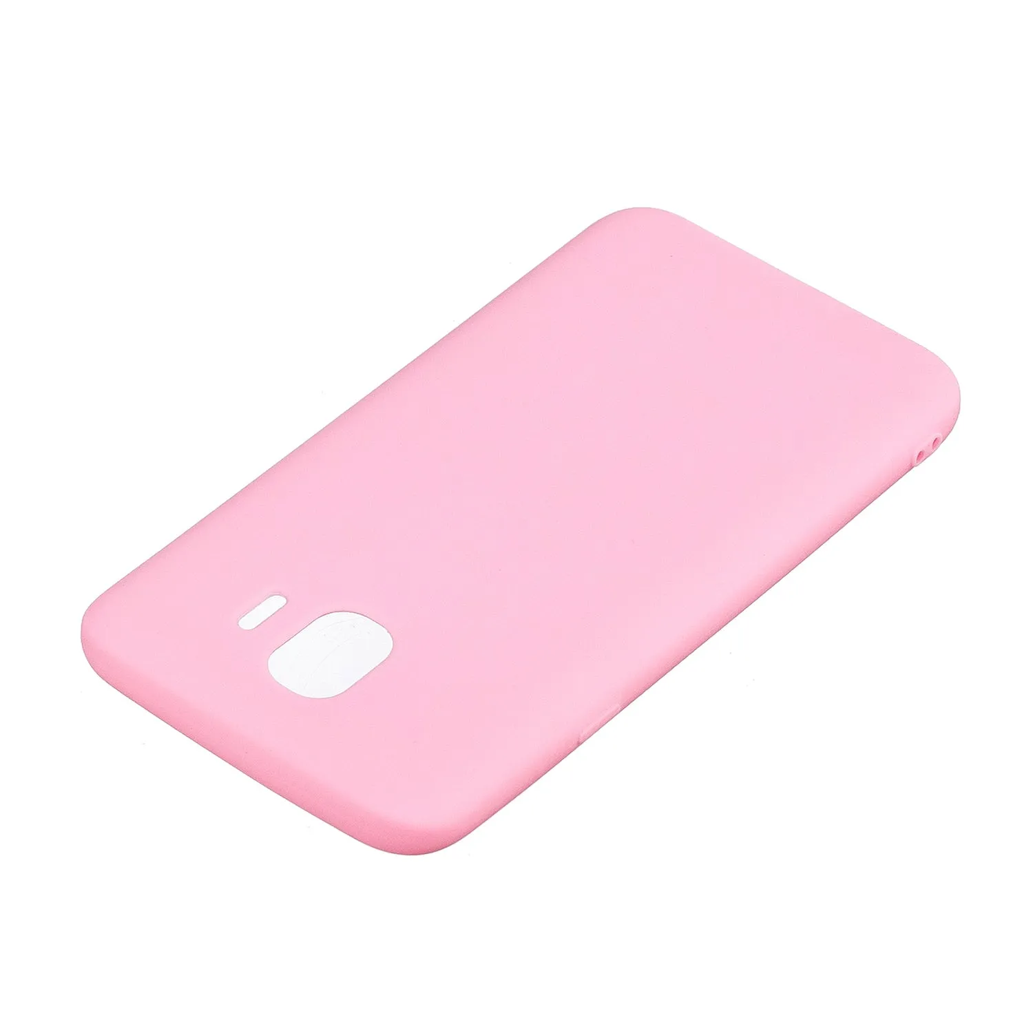 for Samsung J4 Euro Edition Lovely Candy Color Matte TPU Anti-scratch Non-slip Protective Cover Back Case white