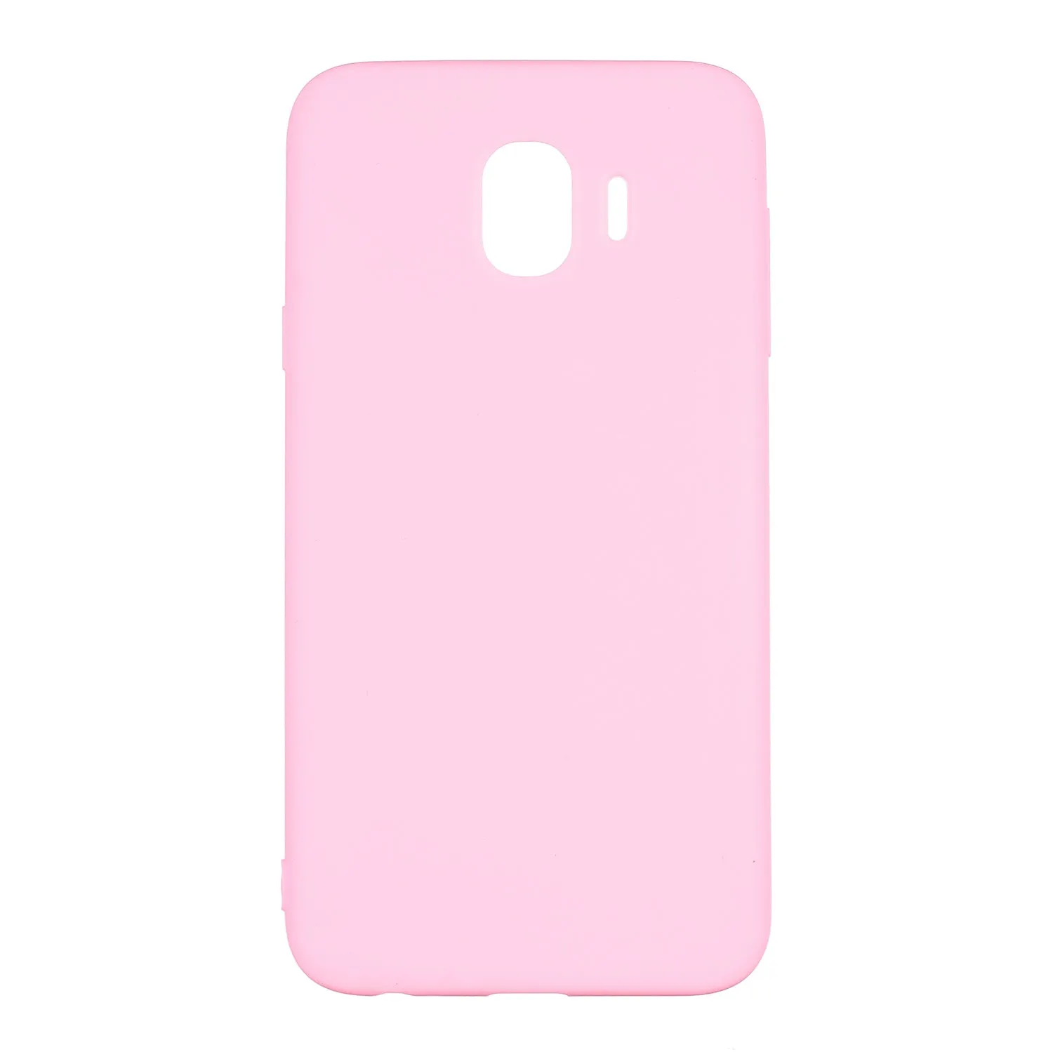 for Samsung J4 Euro Edition Lovely Candy Color Matte TPU Anti-scratch Non-slip Protective Cover Back Case white