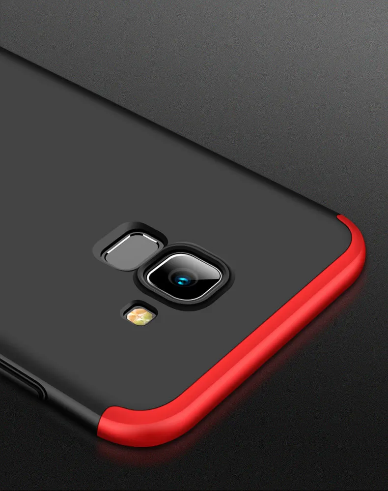 For Samsung J6 2018/on 6 Ultra Slim 360 Degree Non-slip Shockproof Full Protective Case black