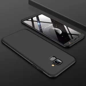 For Samsung J6 2018/on 6 Ultra Slim 360 Degree Non-slip Shockproof Full Protective Case black