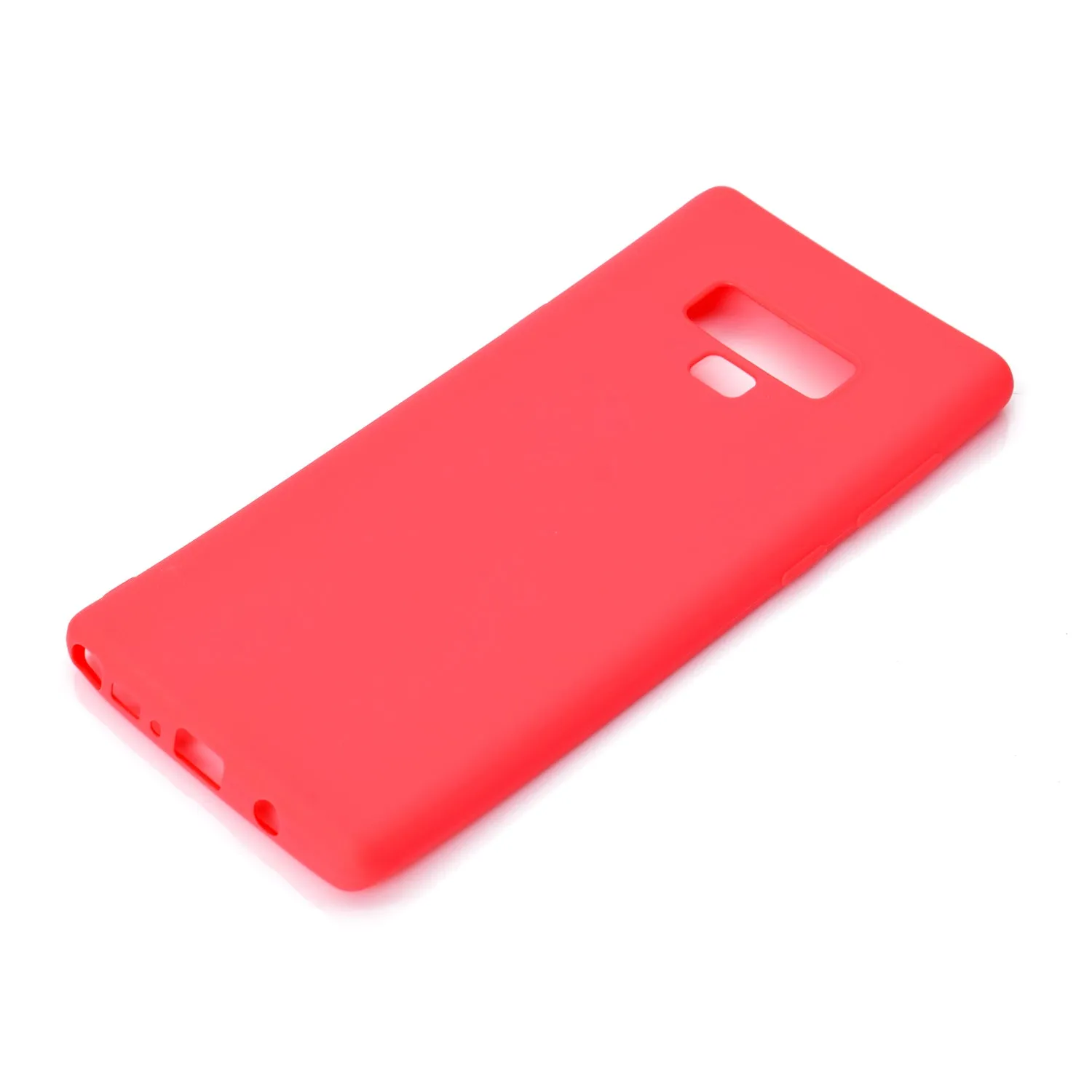for Samsung NOTE 9 Cute Candy Color Matte TPU Anti-scratch Non-slip Protective Cover Back Case dark pink