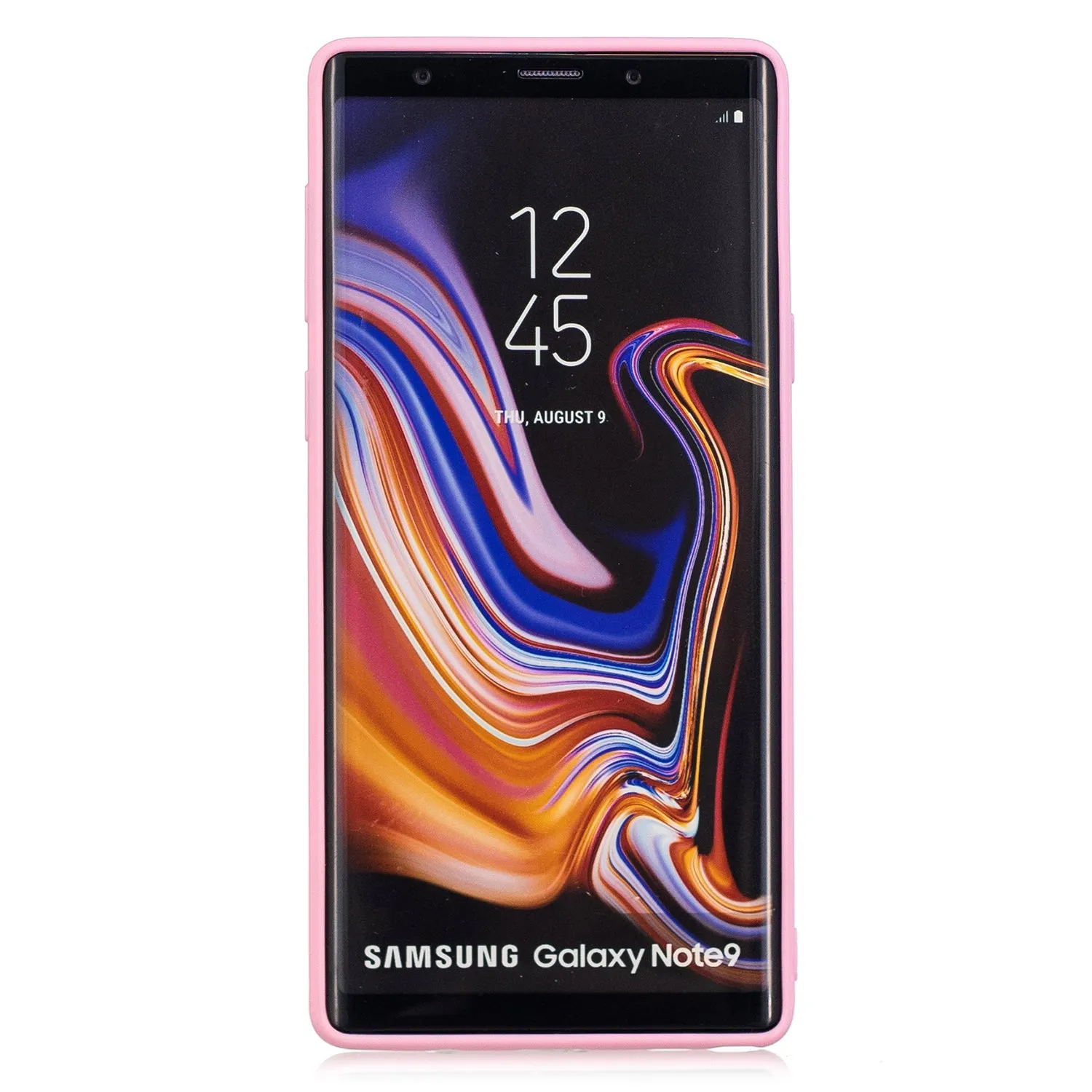 for Samsung NOTE 9 Cute Candy Color Matte TPU Anti-scratch Non-slip Protective Cover Back Case dark pink