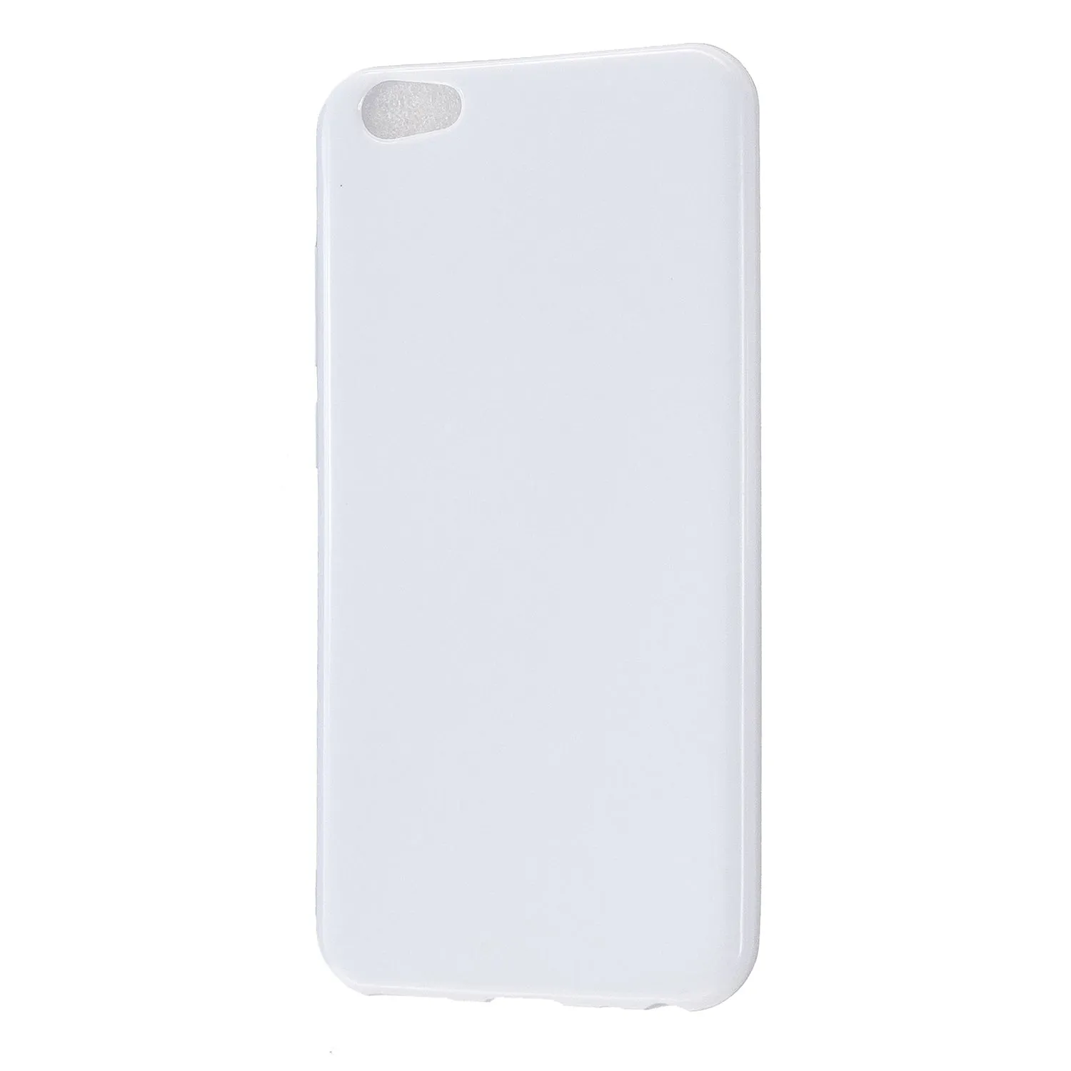 For VIVO Y67/Y71 Cellphone Cover Glossy TPU Phone Case Anti-Dust Stain-proof Easy Install Screen Protector Bright black