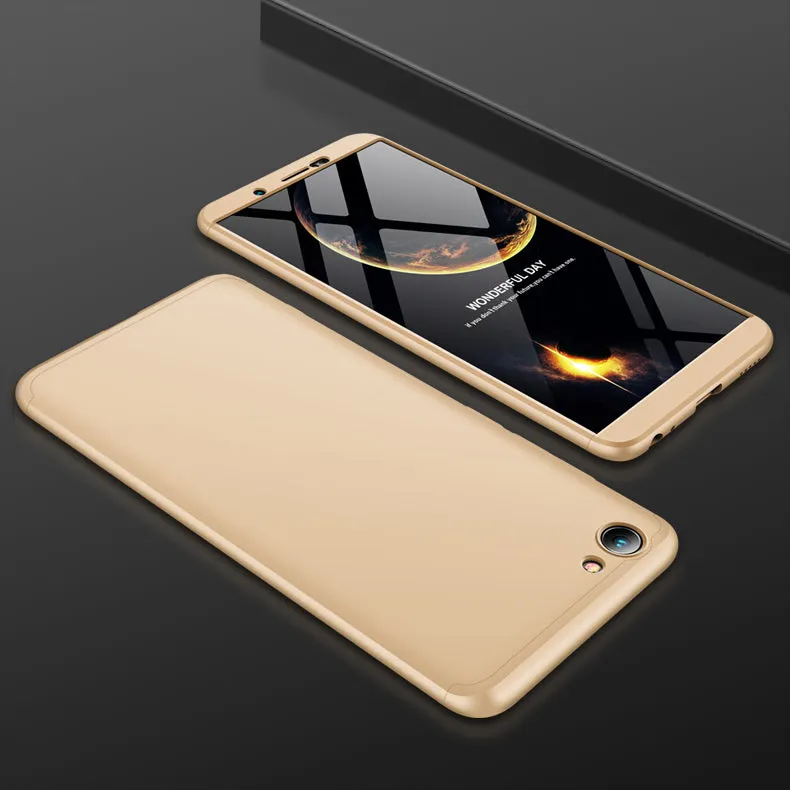 For VIVO Y71 Slim 3 in 1 Hybrid Hard Case Full Body 360 Degree Protection Back Cover Rose gold