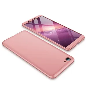 For VIVO Y71 Slim 3 in 1 Hybrid Hard Case Full Body 360 Degree Protection Back Cover Rose gold
