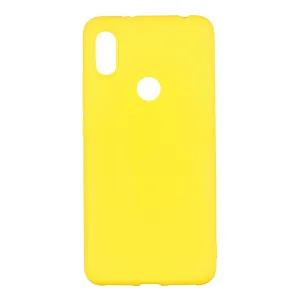 for XIAOMI Redmi S2 Lovely Candy Color Matte TPU Anti-scratch Non-slip Protective Cover Back Case yellow