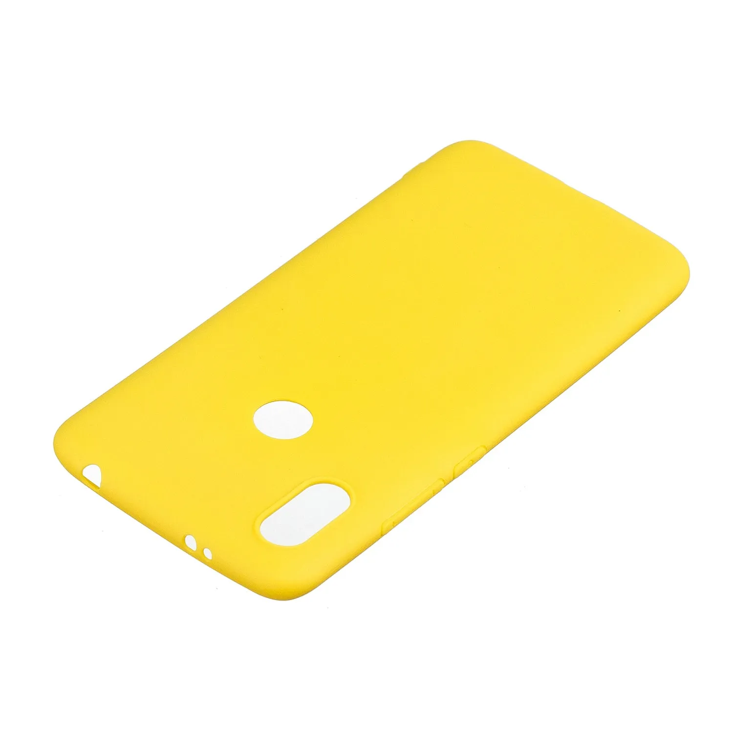 for XIAOMI Redmi S2 Lovely Candy Color Matte TPU Anti-scratch Non-slip Protective Cover Back Case yellow