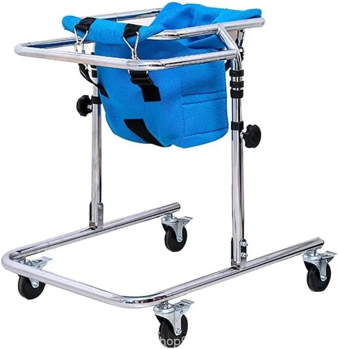 Four-Wheeled Walker for Children, Cerebral Palsy Assistive Walker, Children's Rehabilitation Training Aid, Suitable for Height 80-120 cm(Color:A)
