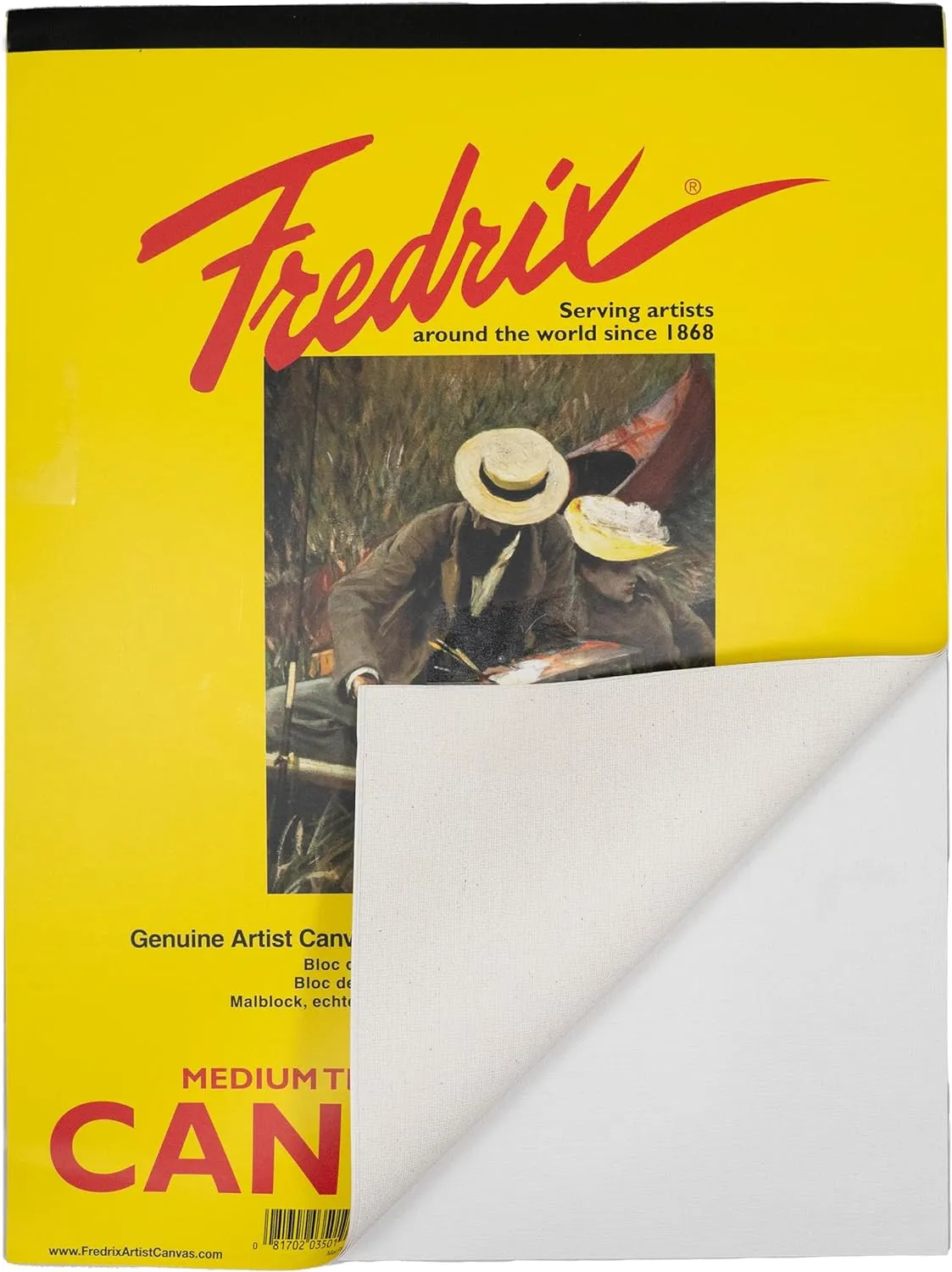 Fredrix Creative Series White Canvas Pad, 12" x 16"