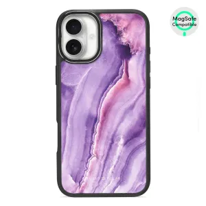 French Violet - iPhone 16 Plus Frosted Black Bumper MagSafe Case