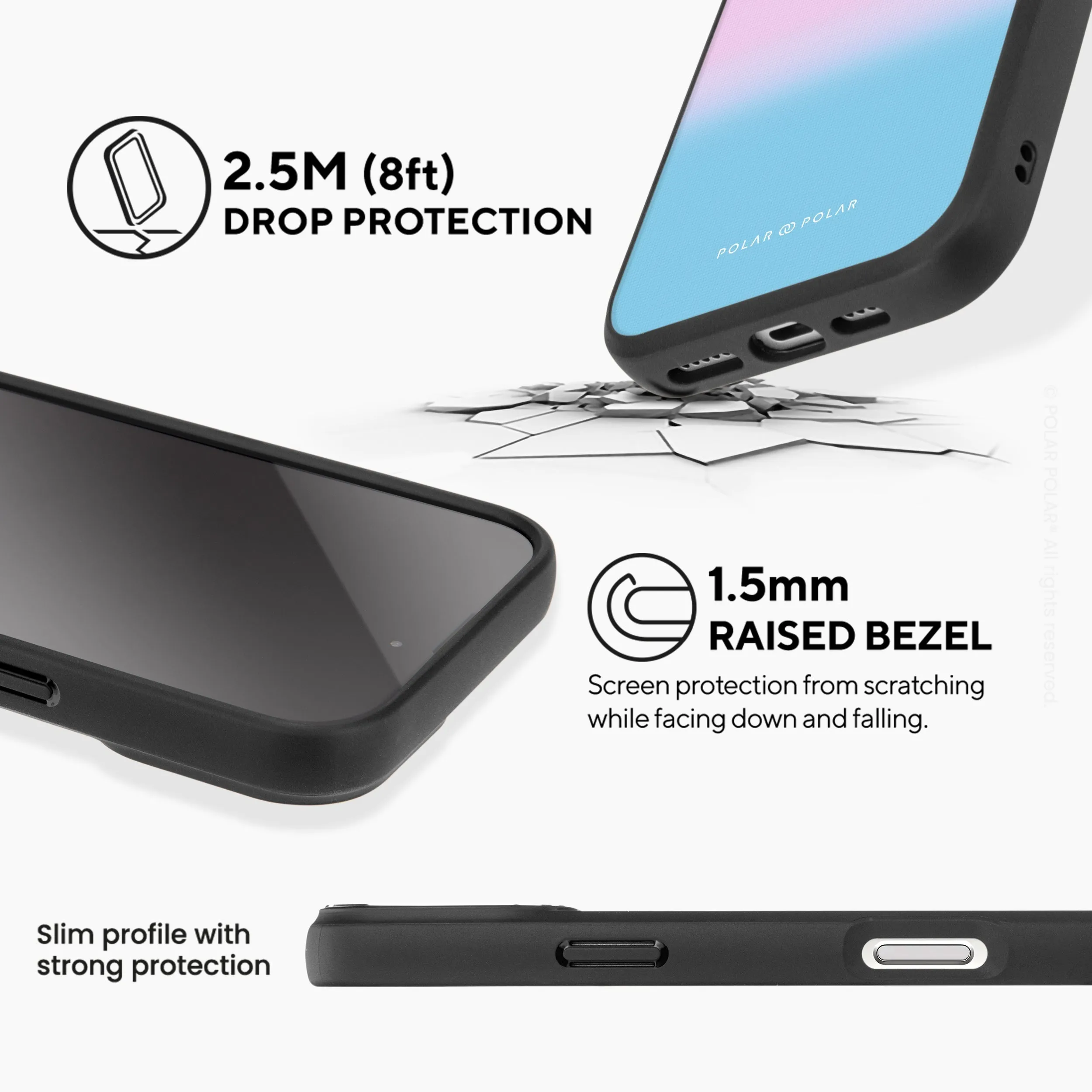 Fujisan Romance - iPhone 16 Pro Max Frosted Black Bumper MagSafe Case