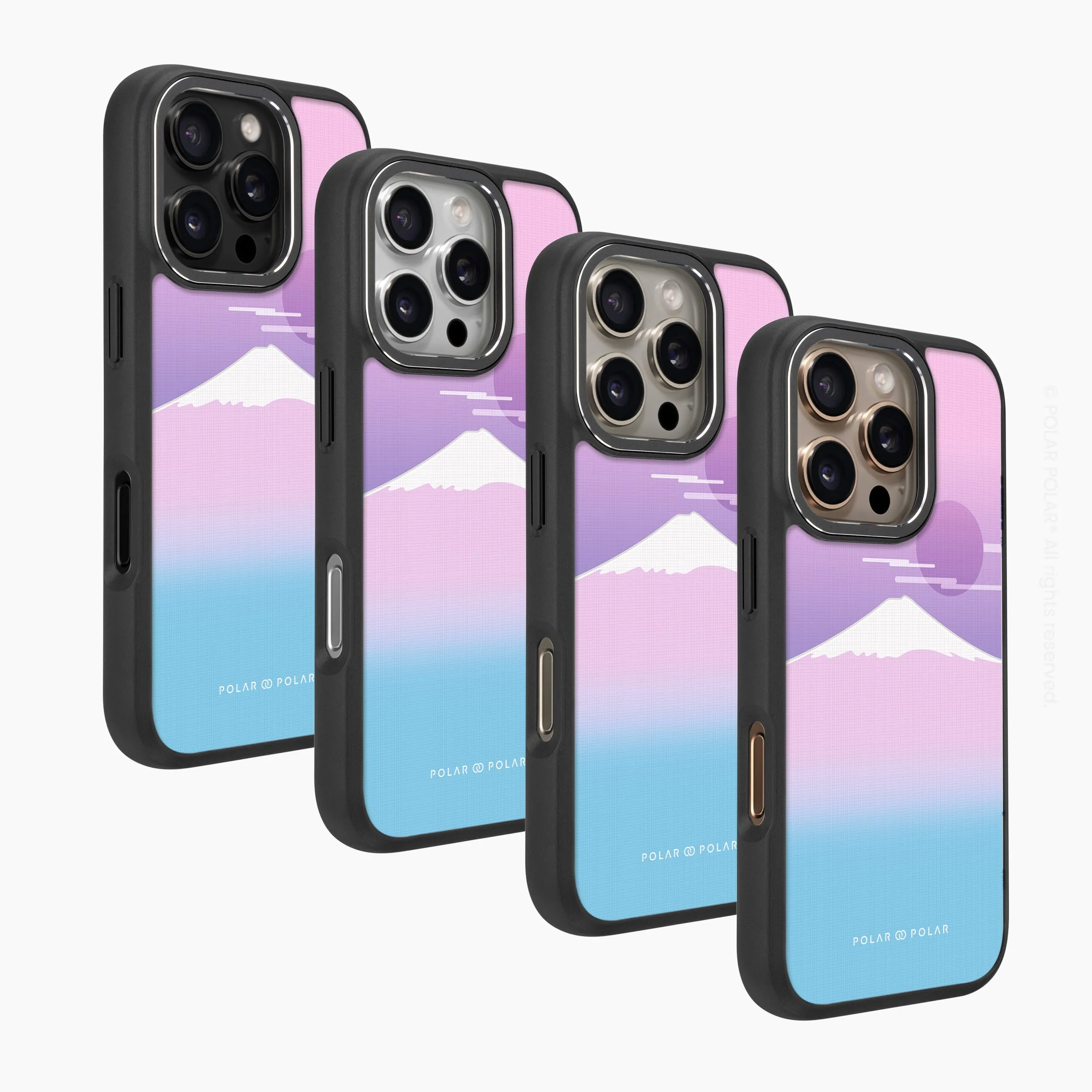 Fujisan Romance - iPhone 16 Pro Max Frosted Black Bumper MagSafe Case