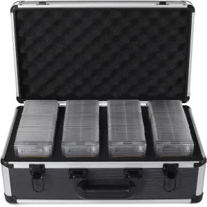 FunGuys Graded Card Storage Box, Trading Card Case for PSA Graded Pokemon Cards, Sports Card Storage Boxes as PSA Card Holder, Baseball Card Slab Case Holder for Trading Cards