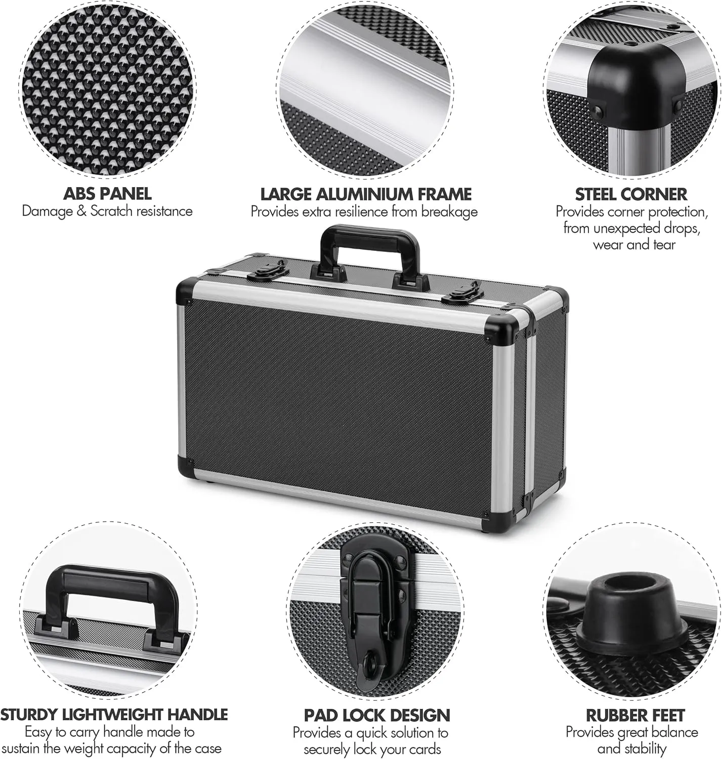 FunGuys Graded Card Storage Box, Trading Card Case for PSA Graded Pokemon Cards, Sports Card Storage Boxes as PSA Card Holder, Baseball Card Slab Case Holder for Trading Cards