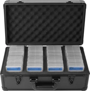 FunGuys Graded Card Storage Box, Trading Card Case for PSA Graded Pokemon, Sports Card Storage Boxes as PSA Holder, Baseball Card Slab Case Holder for Trading Cards