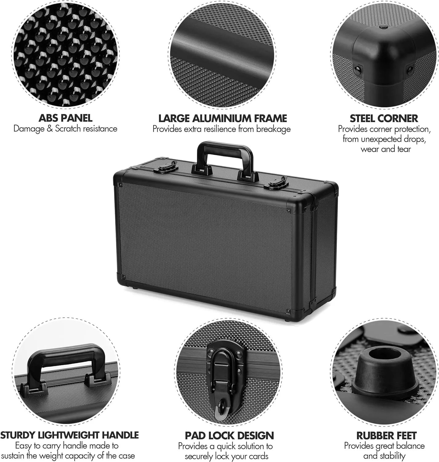 FunGuys Graded Card Storage Box, Trading Card Case for PSA Graded Pokemon, Sports Card Storage Boxes as PSA Holder, Baseball Card Slab Case Holder for Trading Cards
