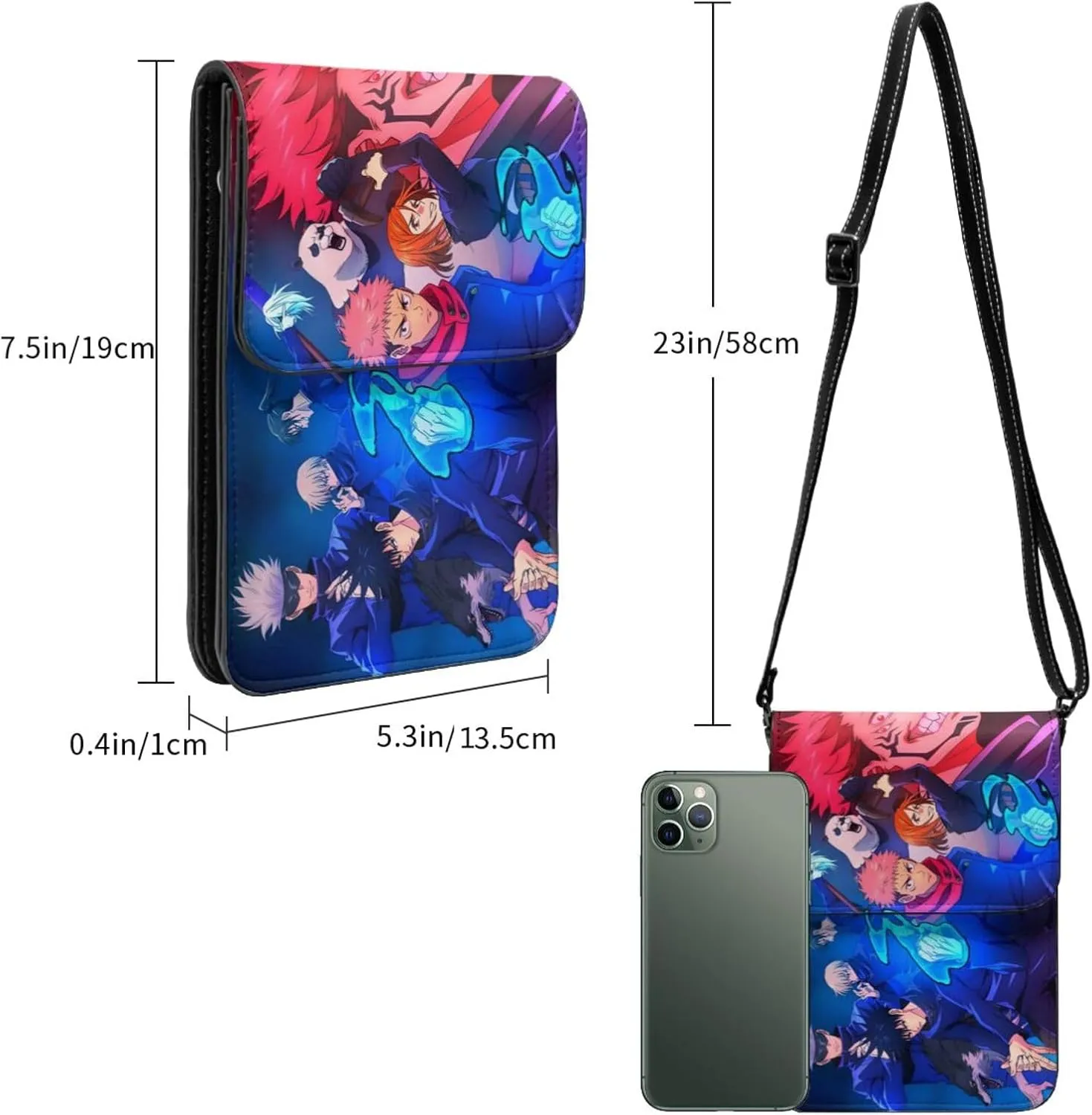 G-ojo Satoru Cell Phone Purse Crossbody Bag for Outdoor Travel Sports Camping Hiking Shoulder Bags