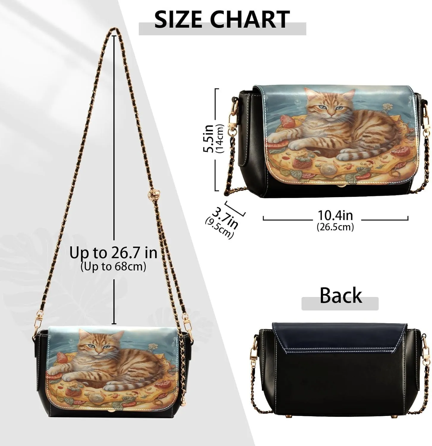 GAIGEO A Watercolor Purple Tulip Vase Leather Women Crossbody Bag, Womens Crossbody Purse with Flap, Shoulder Bag for Women