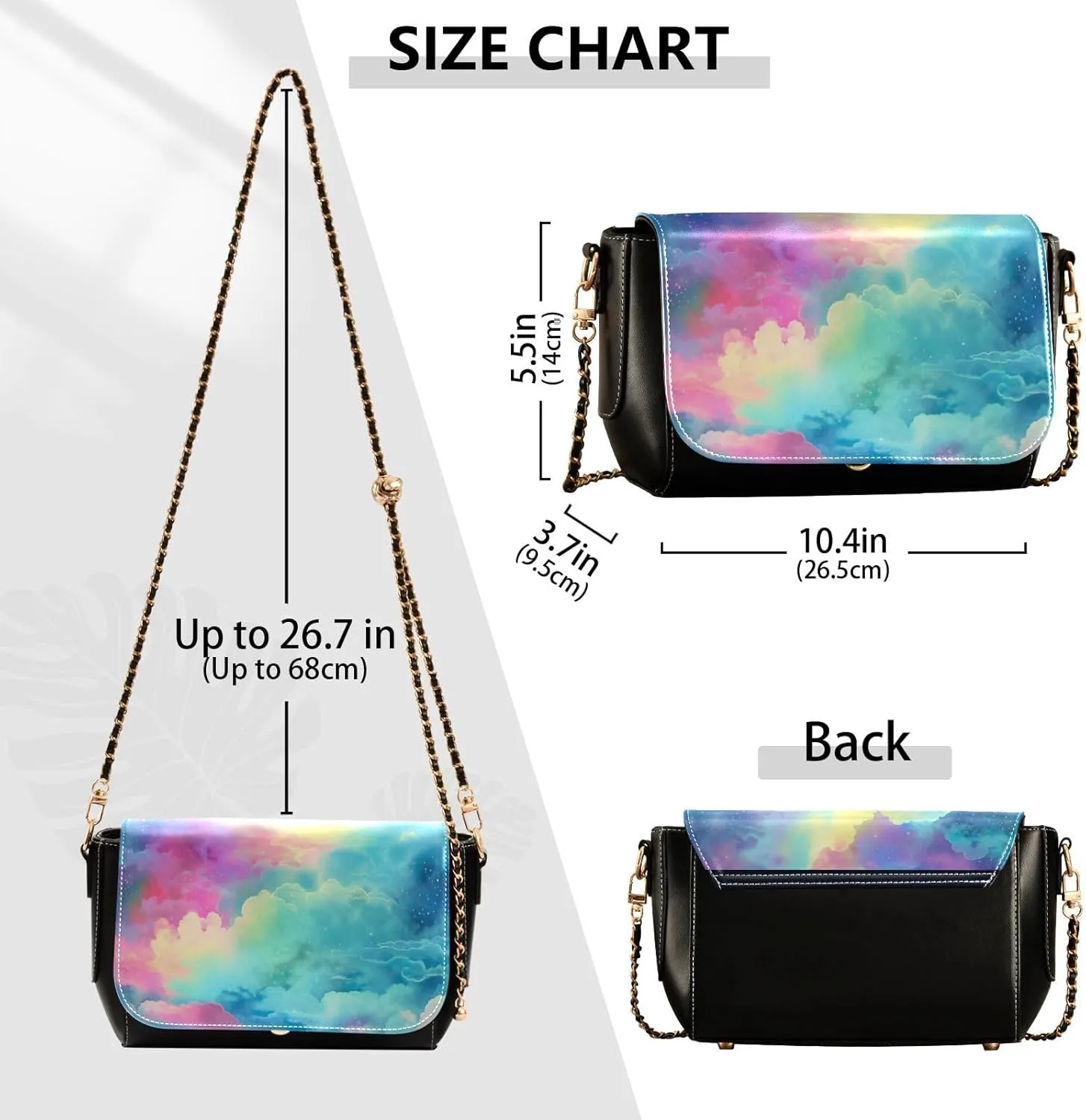 GAIGEO Watercolor Painting Tomatoes Womens Leather Crossbody Bag, Shoulder Bag for Women, Ladies Shoulder Bag