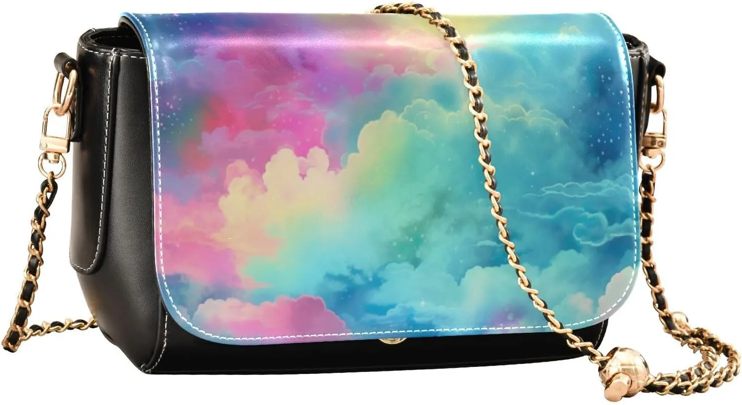 GAIGEO Watercolor Painting Tomatoes Womens Leather Crossbody Bag, Shoulder Bag for Women, Ladies Shoulder Bag