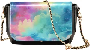 GAIGEO Watercolor Painting Tomatoes Womens Leather Crossbody Bag, Shoulder Bag for Women, Ladies Shoulder Bag