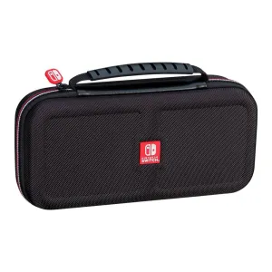 Game Traveler RDS – Licensed Case for Nintendo Switch Deluxe OLED, Nintendo Switch & Switch Lite Black Ballistic Nylon, Viewing Stand & Bonus Game Cases