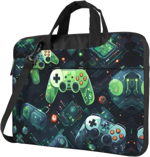 Gamepad Circuit Version Prints Laptop Bag - with Soft Interior, Multiple Pockets - Ideal for Men, Travel and Business