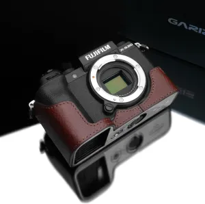 Gariz XS-CHXS20BR Genuine Leather Half Case for Fujifilm X-S20 Fuji XS20, Brown