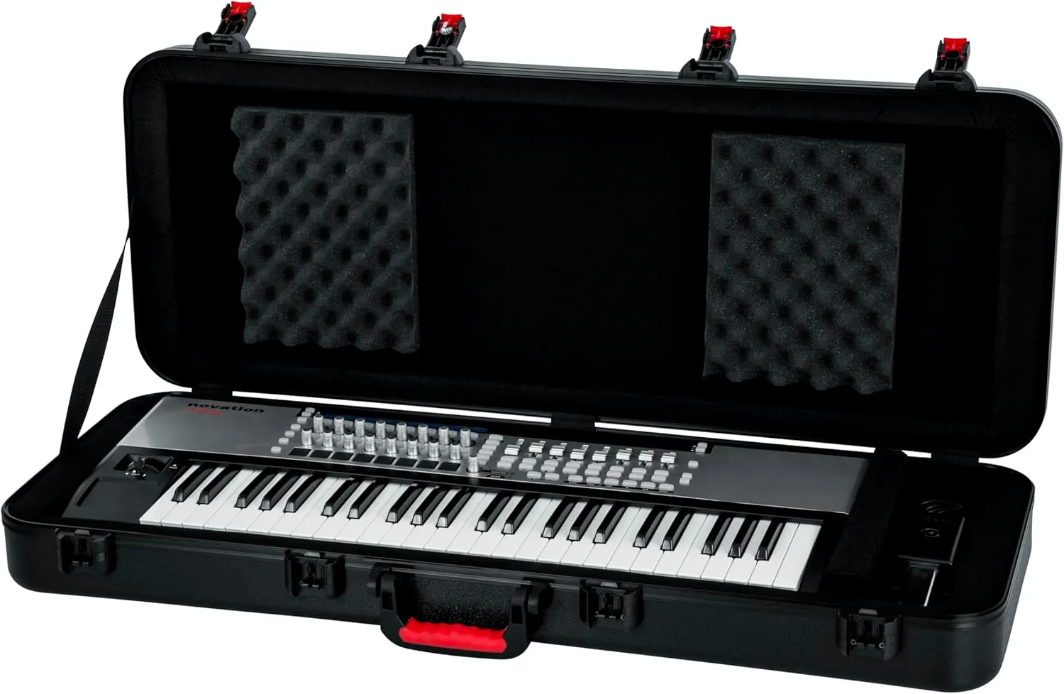 Gator Cases Frequent Flyer's Series Molded Flight Case for 49-Note Keyboards with TSA Approved Locking Latches and Recessed Wheels, (GTSA-KEY49)