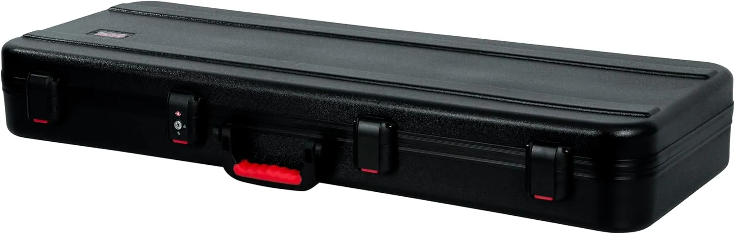 Gator Cases Frequent Flyer's Series Molded Flight Case for 49-Note Keyboards with TSA Approved Locking Latches and Recessed Wheels, (GTSA-KEY49)