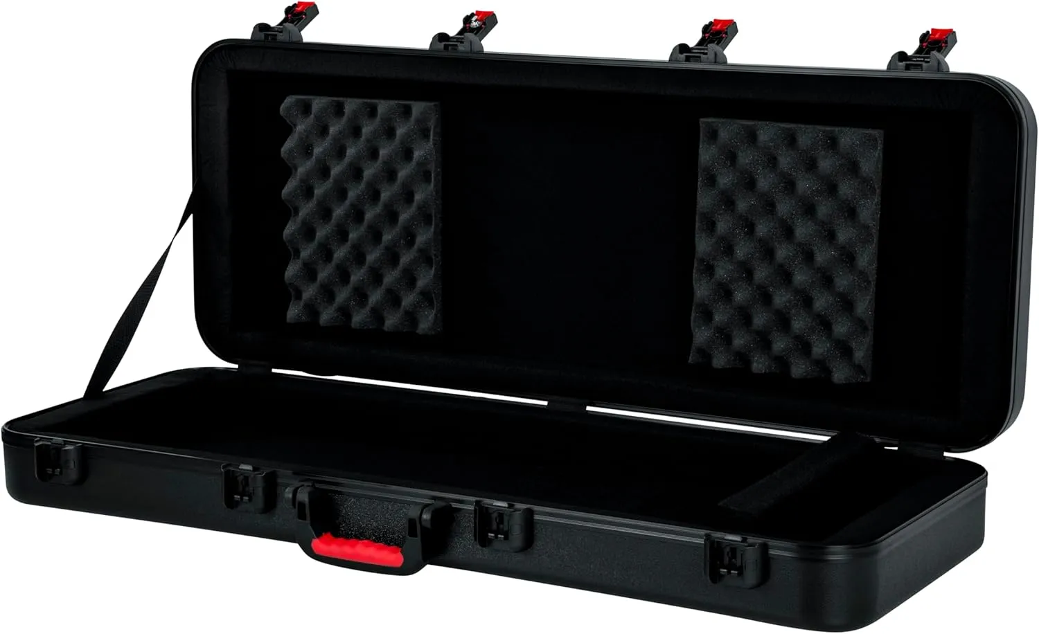 Gator Cases Frequent Flyer's Series Molded Flight Case for 49-Note Keyboards with TSA Approved Locking Latches and Recessed Wheels, (GTSA-KEY49)