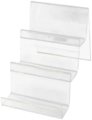 Generic 3-layer Wallet Display Stand Plastic Tabletop Storage Rack, Acrylic Purse Display Purse Display Stand Handbag Display Rack for Boutique, Retail Countertop, KJJ122