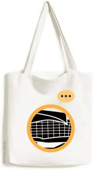 Germany Famous Landmark Architecture Expression Gift Sack Canvas Tote Shoulder Bag