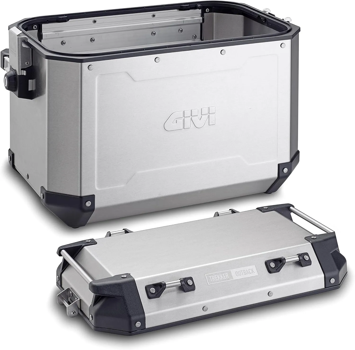 GIVI OBKN48APACK2A 48Ltr Outback Pair Side Cases - Silver