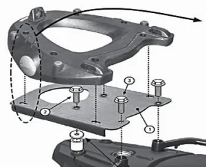 GIVI SR5107 Hard Luggage Mounting Hardware