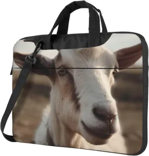 Goat on Hillside Laptop Bag Laptop Messenger Shoulder Bag Travel Computer Bag for Women Men