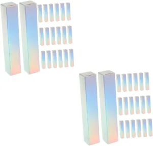 Gogogmee 2sets Elegant Lip Gloss Boxes Paper Lipstick Packing Cases Portable Lipstick Containers 30pcs*2