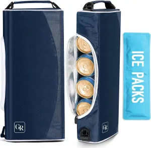 Golf Cooler Bag with Ice Packs - Golf Gifts for Men Fits in Golf Bags Golf Accessories Fathers Day Dad Gifts from Daughter Son Wife - Keeps 6 Beer Cans or 2 Wine Bottles Cold for Hours