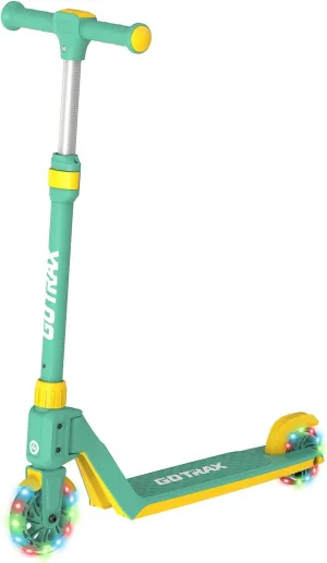 Gotrax K03 Kick Scooter for Kids, 5" LED RGB Lighted Wheels, 4.6 Lbs Lightweight and One-Click Detachable Design, Height Adjustable Handlebars, Anti-Slip Deck and Max Load 110 Lbs for Boy&Girl Age 3 
