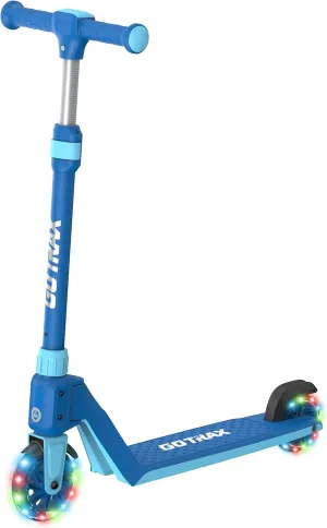 Gotrax K03 Kick Scooter for Kids, 5" LED RGB Lighted Wheels, 4.6 Lbs Lightweight and One-Click Detachable Design, Height Adjustable Handlebars, Anti-Slip Deck and Max Load 110 Lbs for Boy&Girl Age 3 