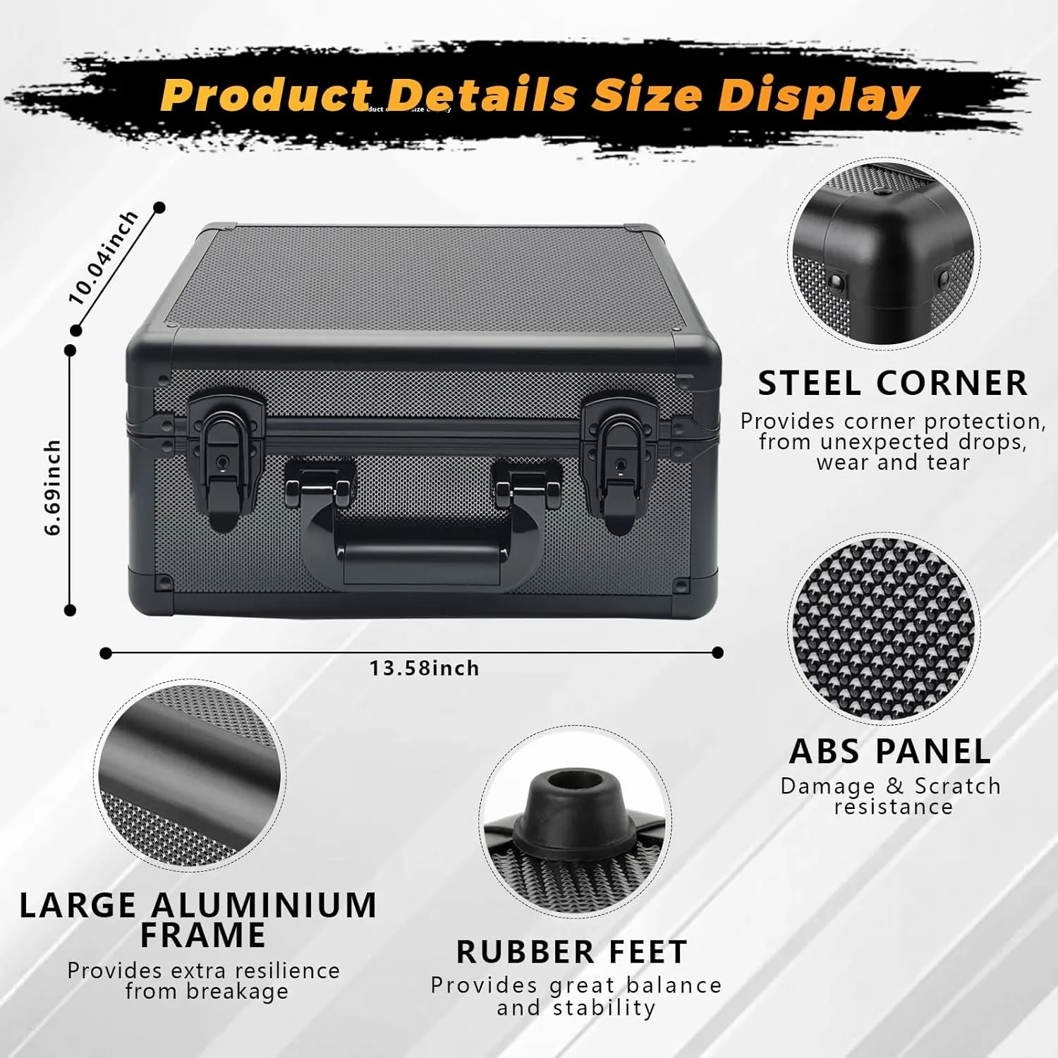 Graded Sports Card Storage Box, Trading Card Storage Box,3 Row Graded Card Slab Carrying Case Fits PSA BGS FGS & SGC, MTG and Top Loaders