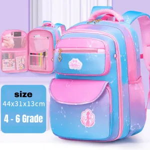 Gradient Blue Large School Bag 4 to 6 Grades
