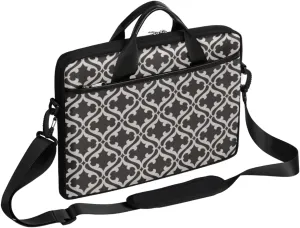Grape Wine Bottle Laptop Shoulder Messenger Bag Waterproof Laptop Briefcase Handle Padded Strap