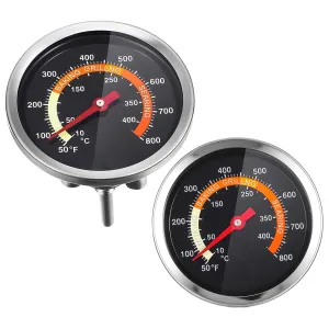 Grill Thermometer Meat Thermometer Probe Stainless Steel Thermometer for BBQ Kitchen and Oven Easy to Use Display