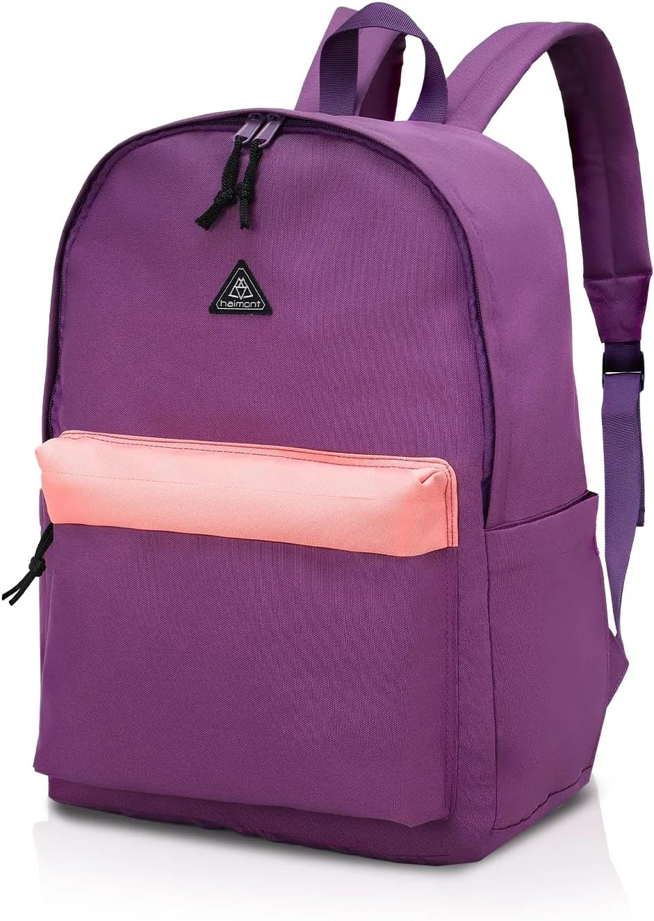 Haimont Lightweight Travel Daypack Backpack, 20L Simple Backpack for Traveling Work, Casual Laptop Bookbag Aesthetic, Dull Purple
