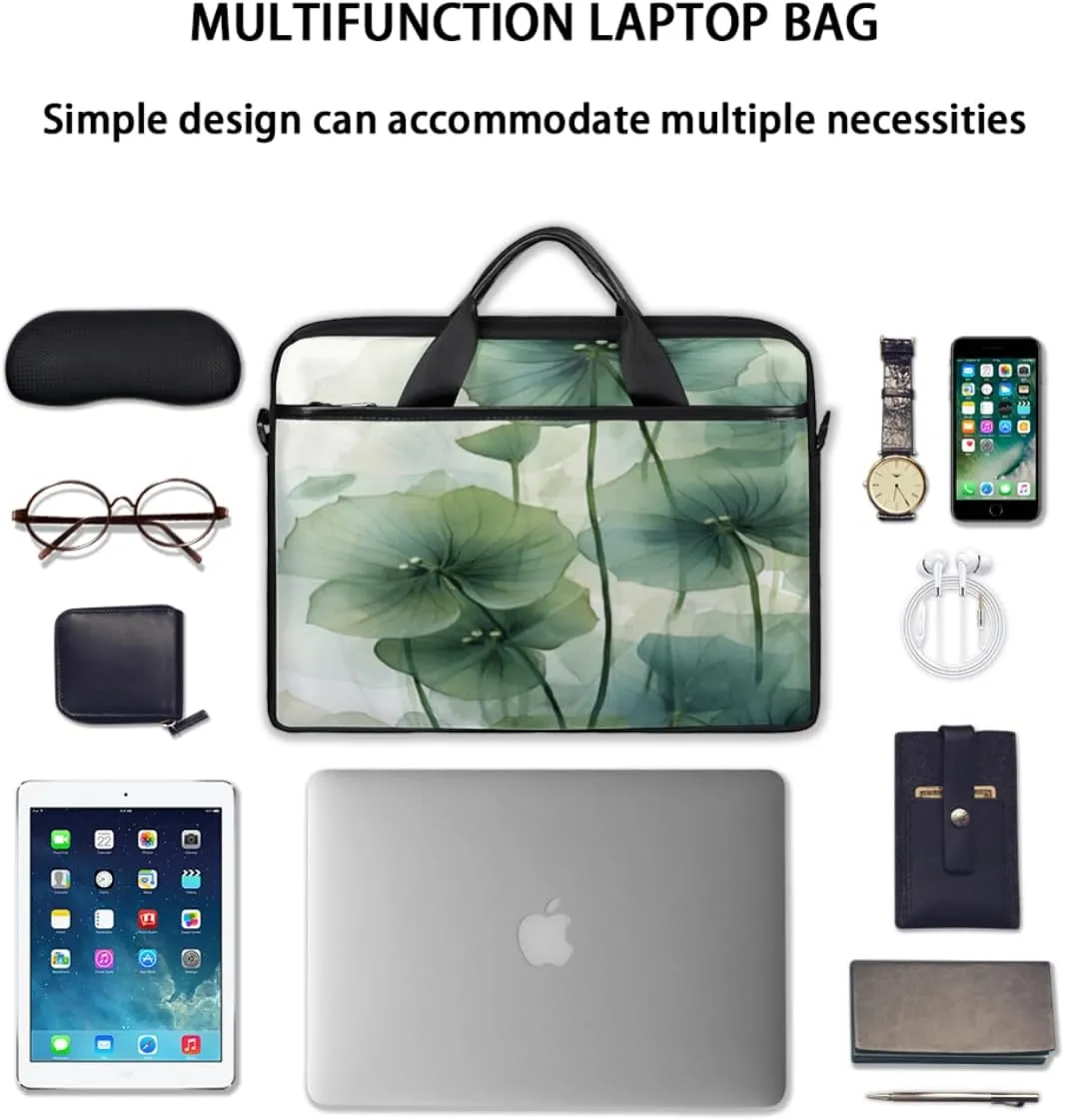 Halloween Town Laptop Bag for Men Women 13-15 Inch Case Bags Sleeve Shoulder with Anti Slip Removable The Pad Straps
