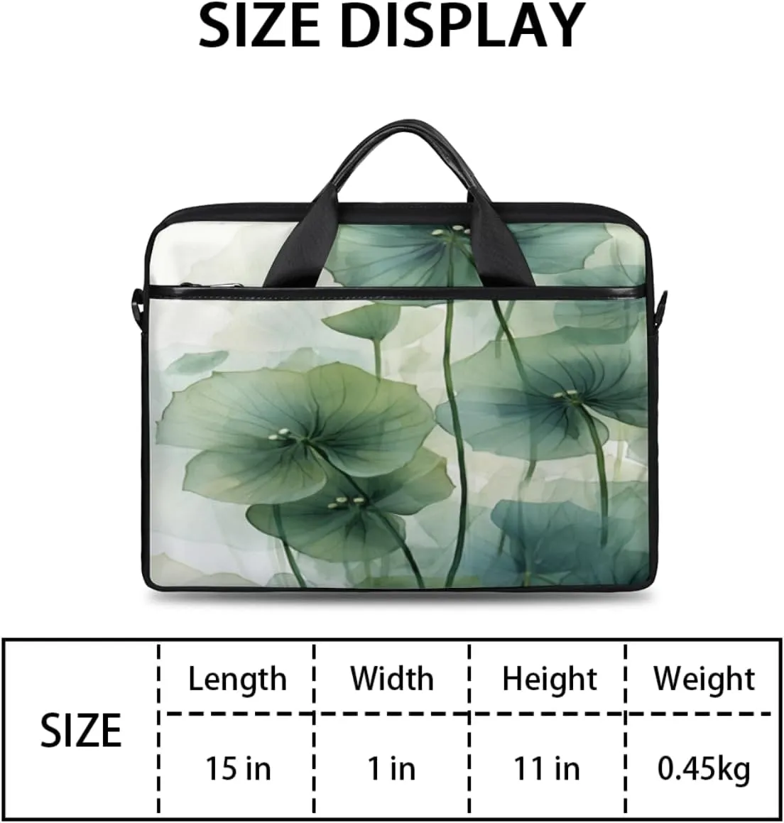 Halloween Town Laptop Bag for Men Women 13-15 Inch Case Bags Sleeve Shoulder with Anti Slip Removable The Pad Straps