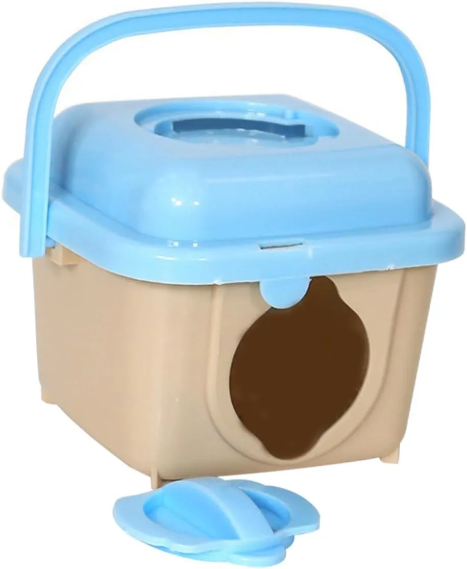 Hamster Cage Small Pet Carrier Backpack Breathable Travel Bag Plastic for Hamsters and Other Small Animals Random