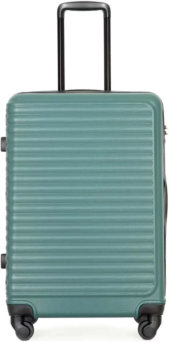 Hardcase luggage Travel Carry On suitacse with Spinner Wheels & TSA Lock, Multi-directional Spinner Wheels Lightweight Hardshell Underseater for Airplanes (Dark Green)