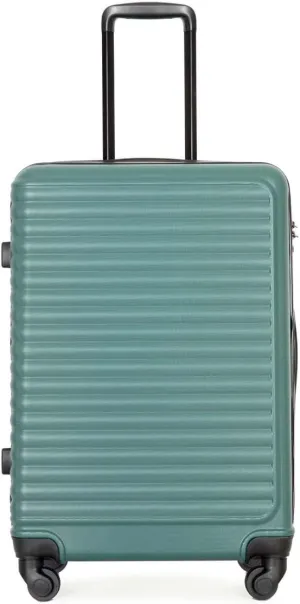Hardcase luggage Travel Carry On suitacse with Spinner Wheels & TSA Lock, Multi-directional Spinner Wheels Lightweight Hardshell Underseater for Airplanes (Dark Green)